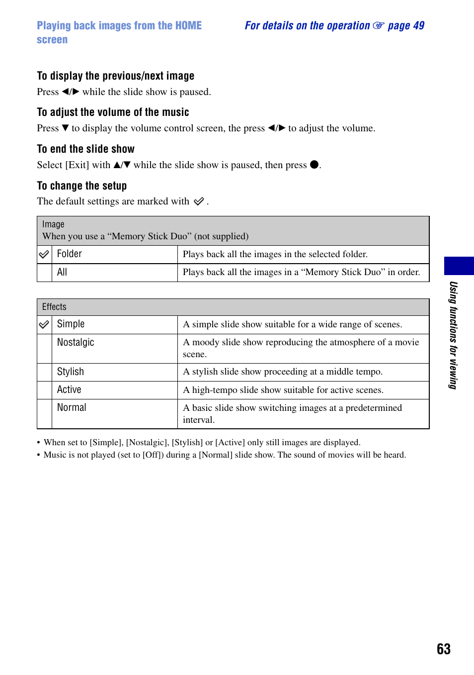 Sony Cyber-shot DSC-H9 User Manual | Page 63 / 137