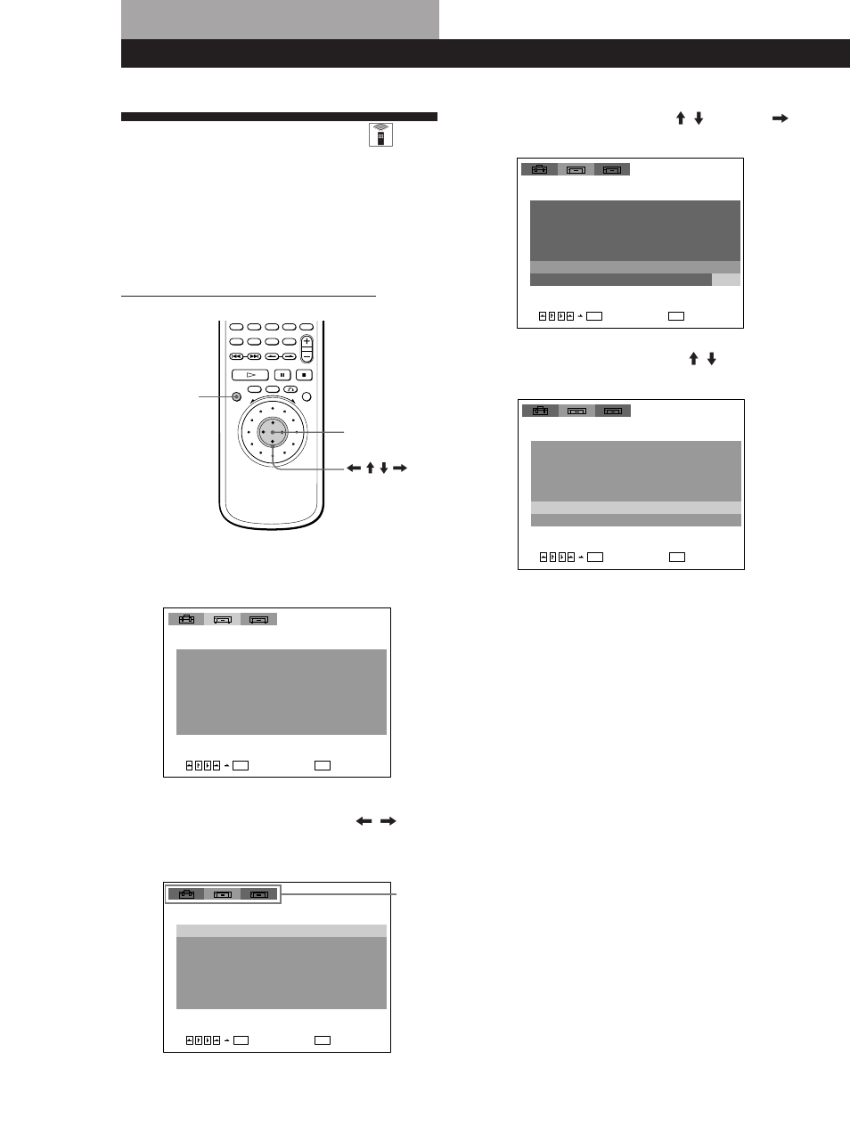 Using the setup display z, Settings and adjustments | Sony DVP-M35 User Manual | Page 34 / 50