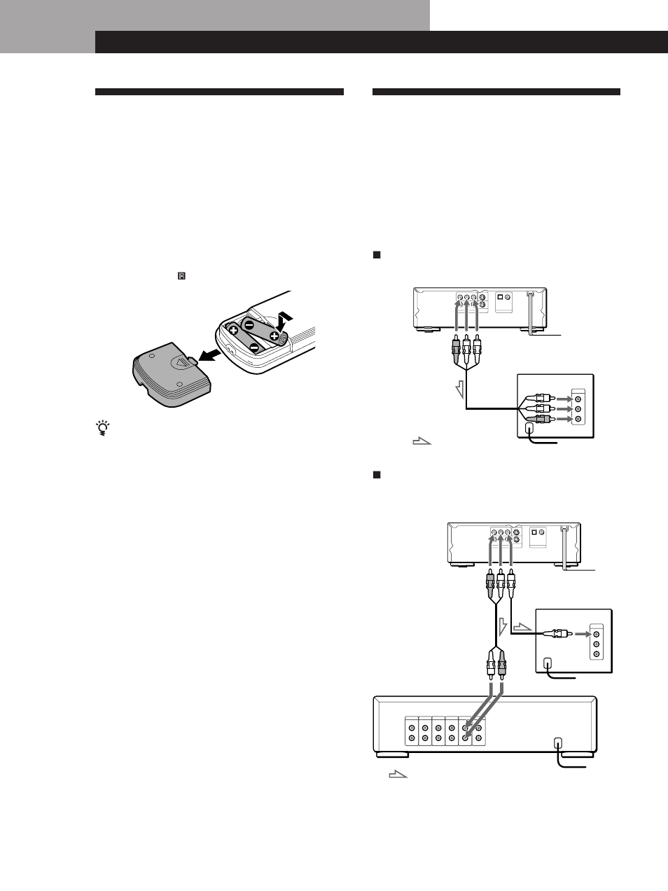 Hooking up the system, Unpacking, Getting started | Overview, Inserting batteries into the remote | Sony DVP-M35 User Manual | Page 6 / 50