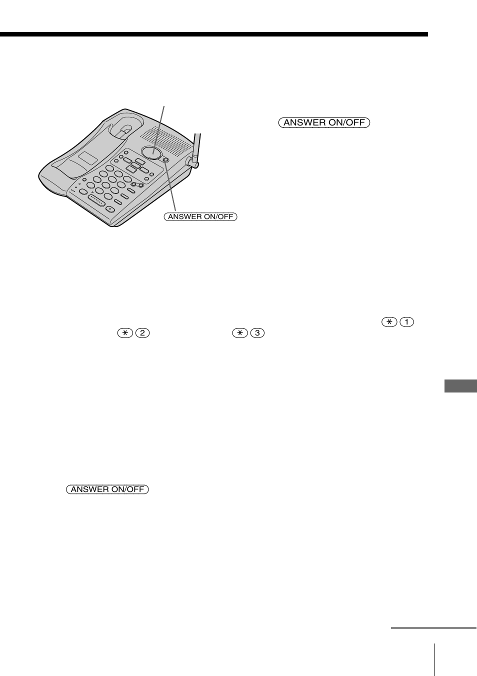 Turning on the answering function, Turning on the answering, Function | Mailbox usage | Sony SPP-A946 User Manual | Page 37 / 112