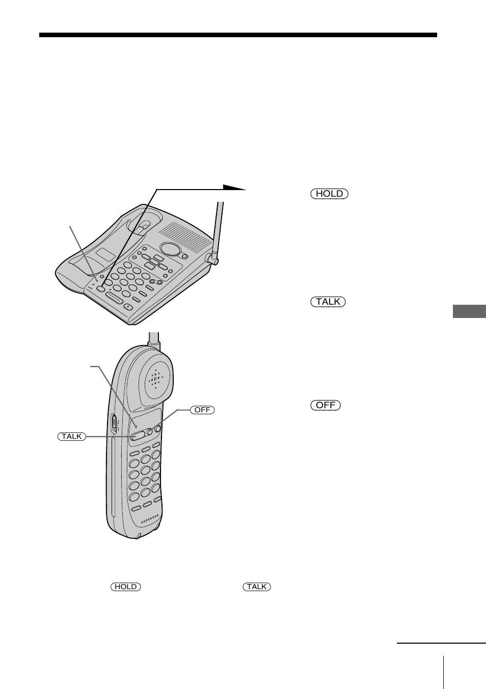 Cambio de teléfonos durante una llamada, Para cambiar del teléfono base al microteléfono, Cambio de teléfonos durante una | Llamada, Para cambiar de teléfono base, Al microteléfono | Sony SPP-A946 User Manual | Page 79 / 112