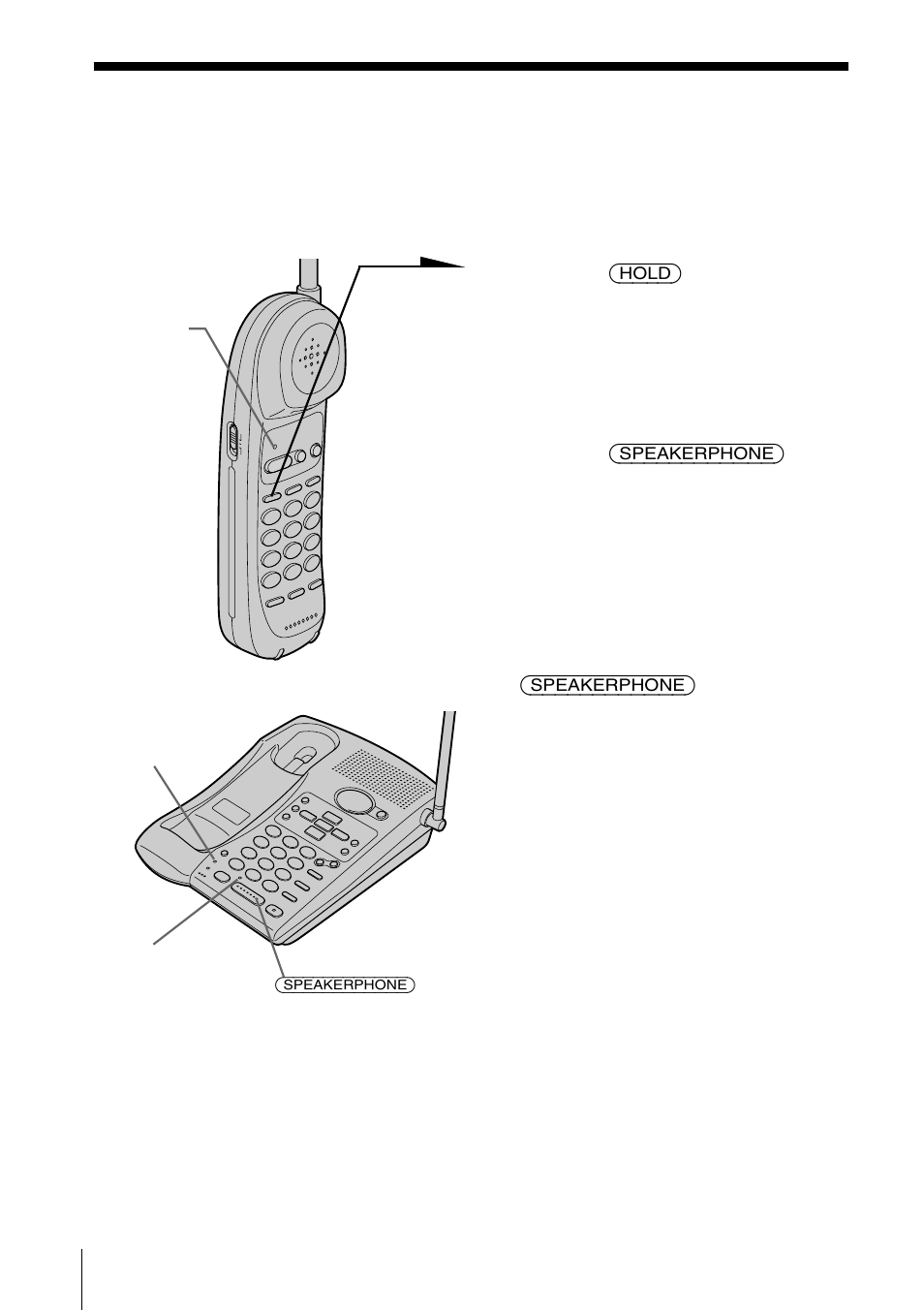 Para cambiar del microteléfono al teléfono base, Para cambiar del, Microteléfono al teléfono base | Sony SPP-A946 User Manual | Page 80 / 112