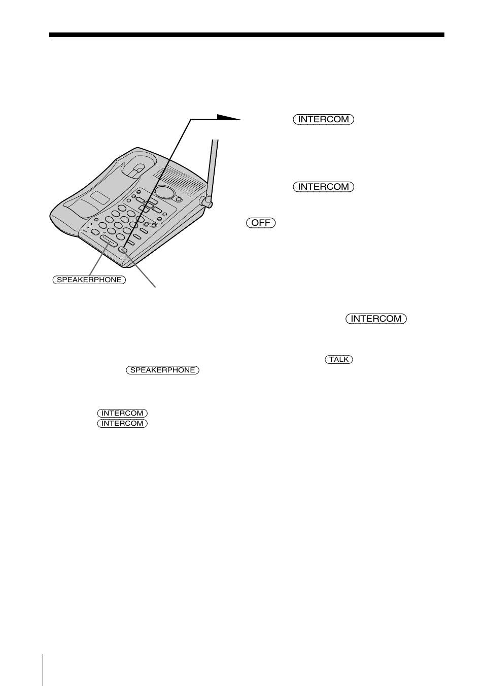 Para conversar del teléfono base al microteléfono, Para conversar del teléfono, Base al microteléfono | Sony SPP-A946 User Manual | Page 82 / 112