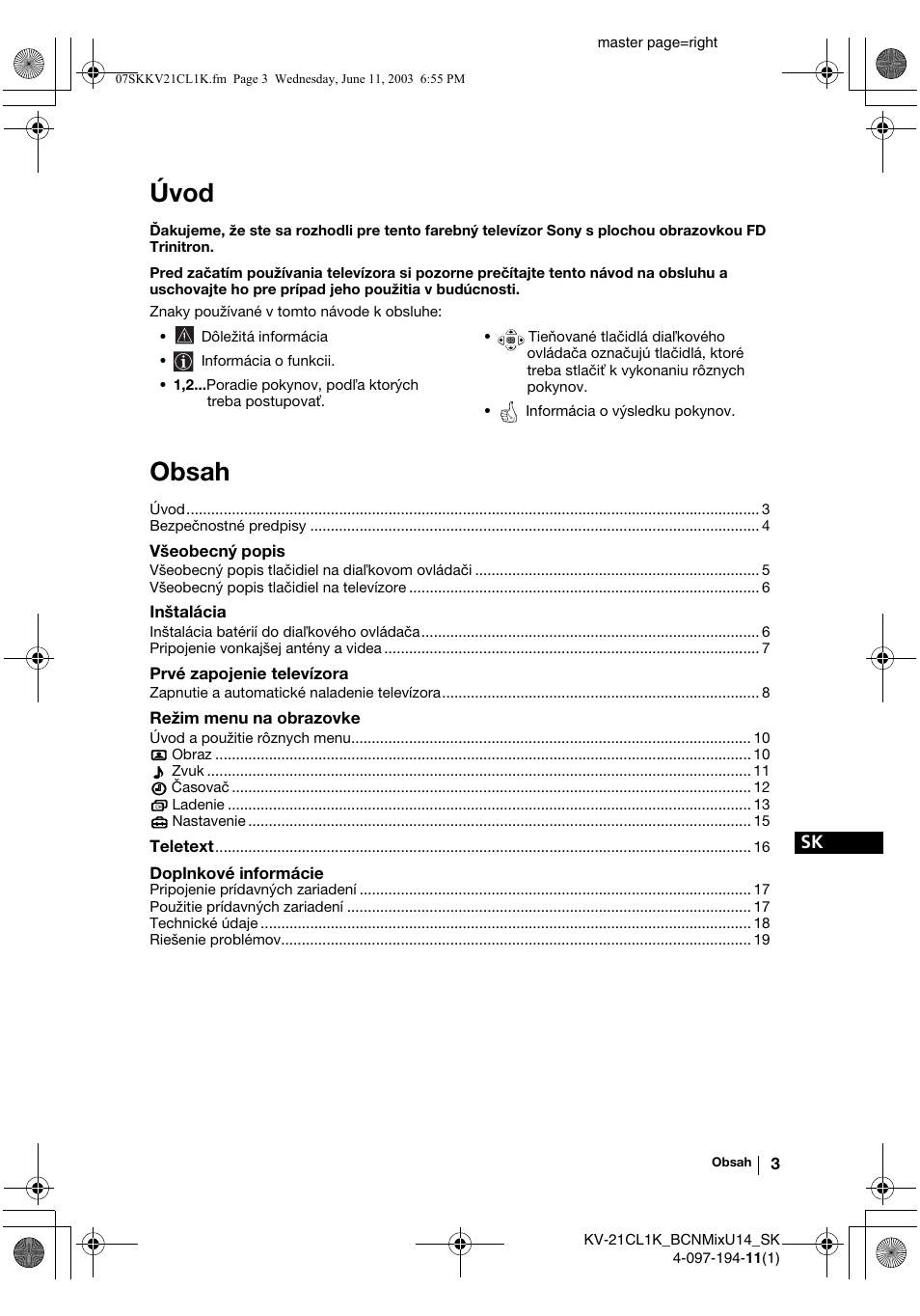 Sony KV-21CL1K User Manual | Page 111 / 128