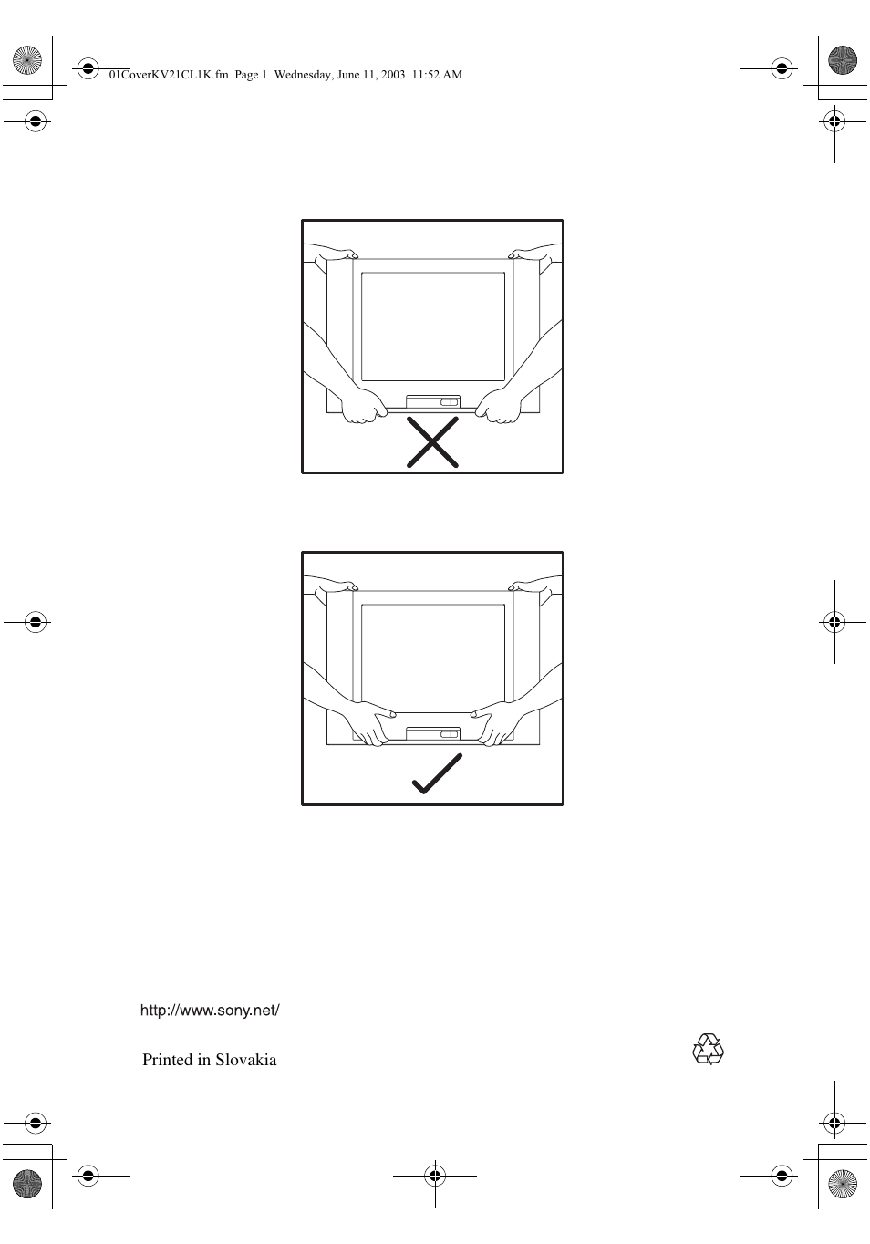 Sony KV-21CL1K User Manual | Page 128 / 128