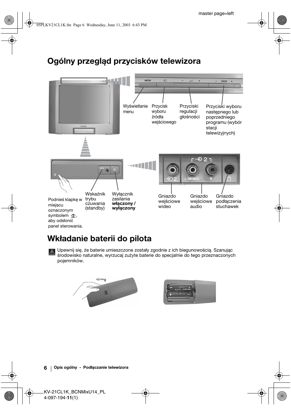 Sony KV-21CL1K User Manual | Page 78 / 128