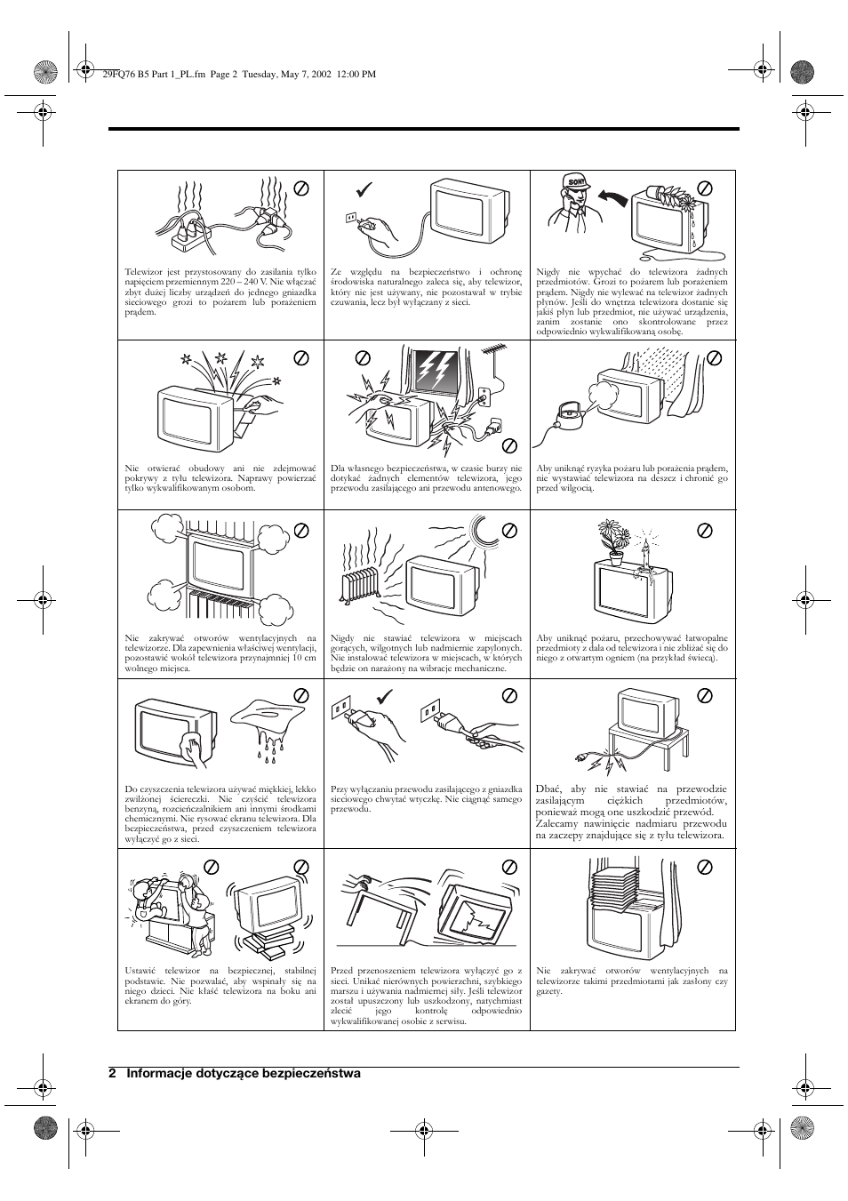 Sony WEGA KV-29FQ76 K User Manual | Page 100 / 148