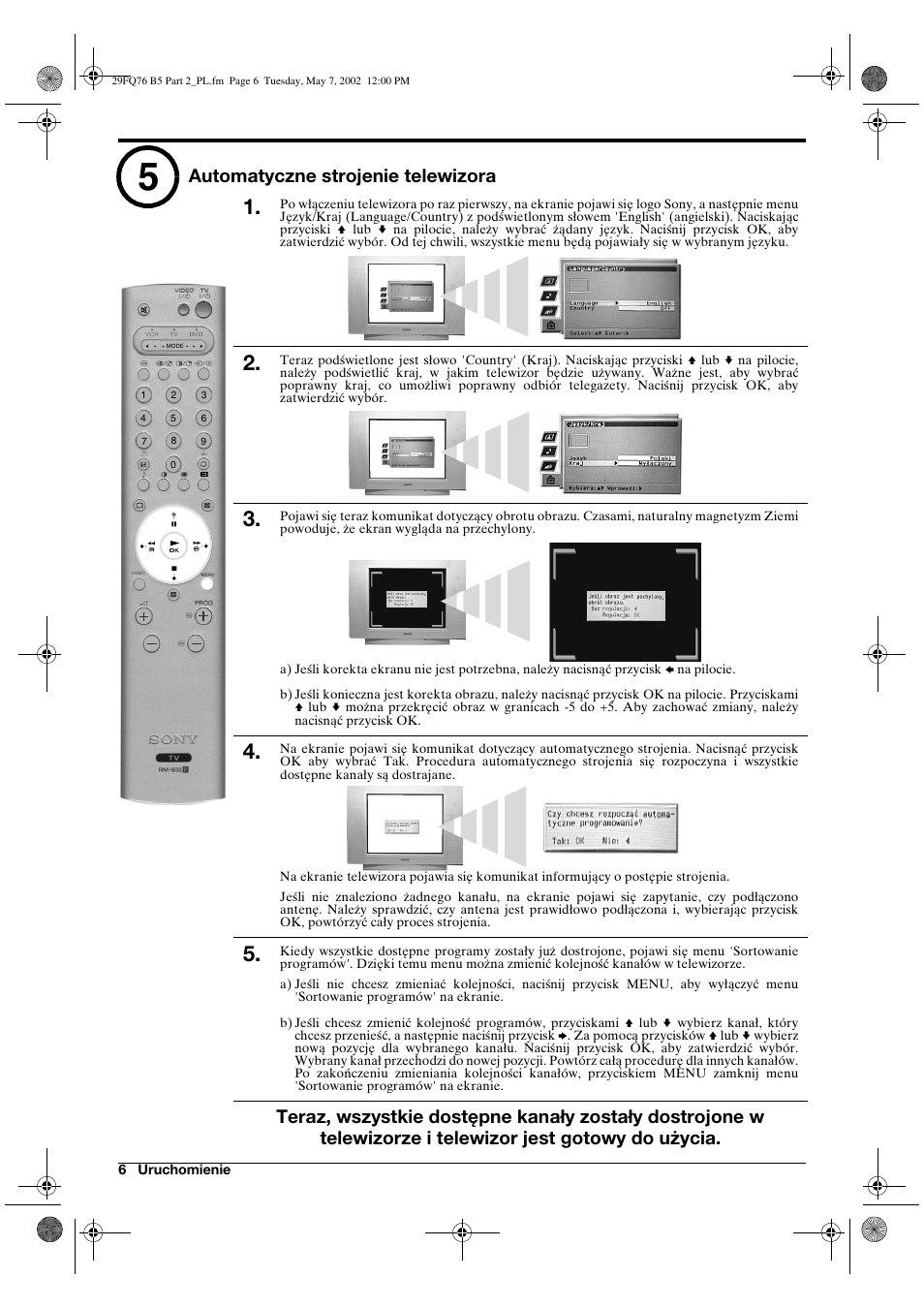 Sony WEGA KV-29FQ76 K User Manual | Page 104 / 148