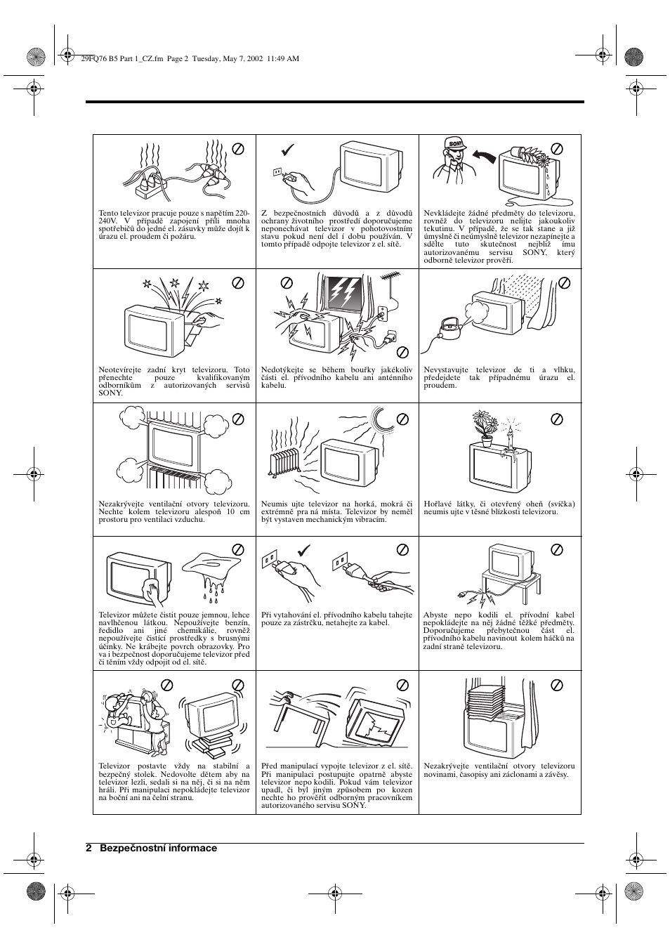 Sony WEGA KV-29FQ76 K User Manual | Page 28 / 148