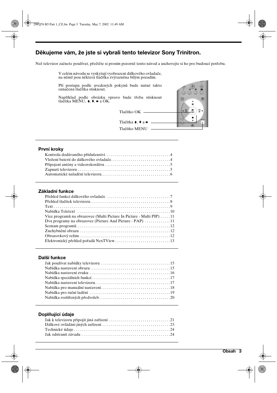 Sony WEGA KV-29FQ76 K User Manual | Page 29 / 148