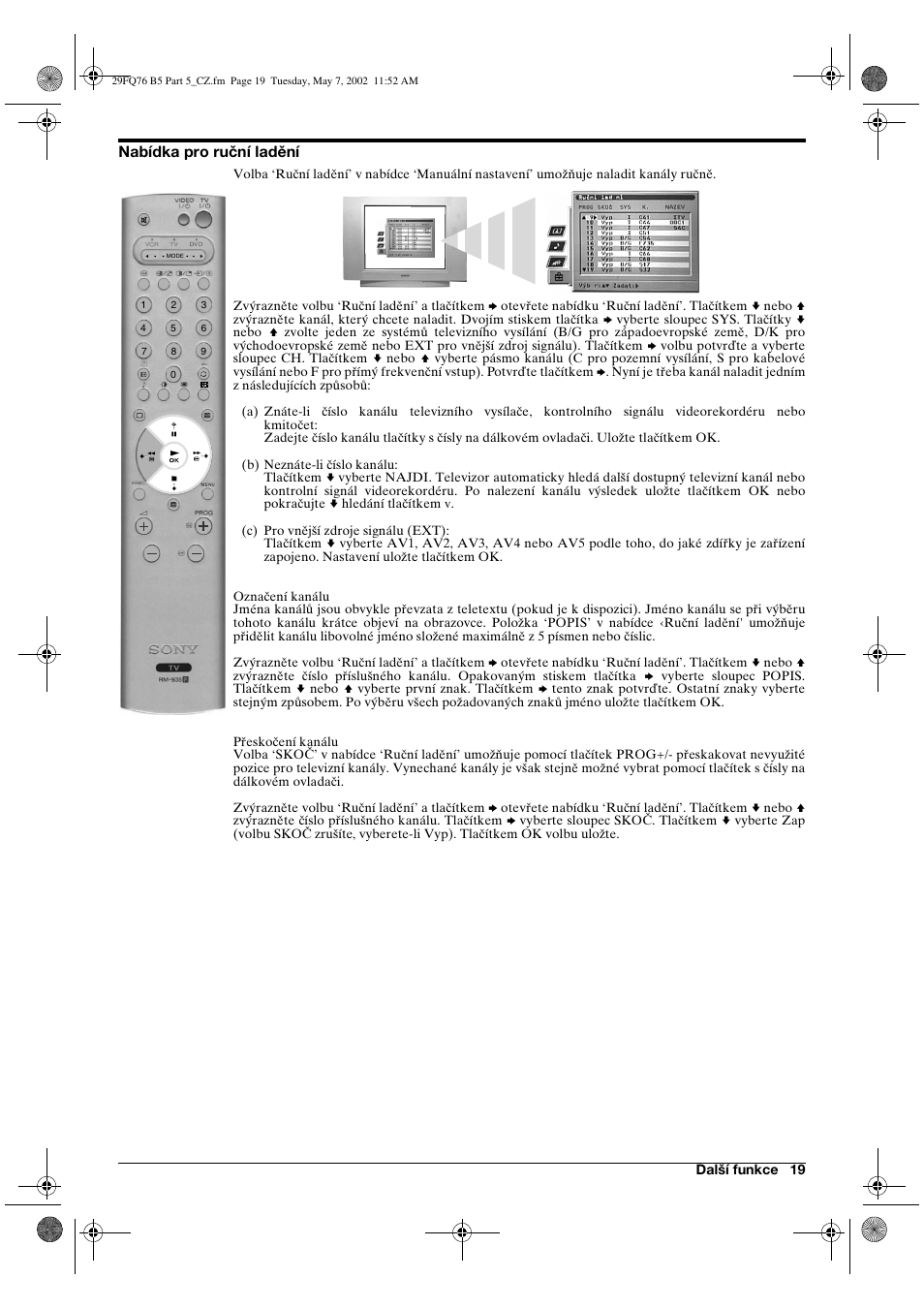 Sony WEGA KV-29FQ76 K User Manual | Page 45 / 148