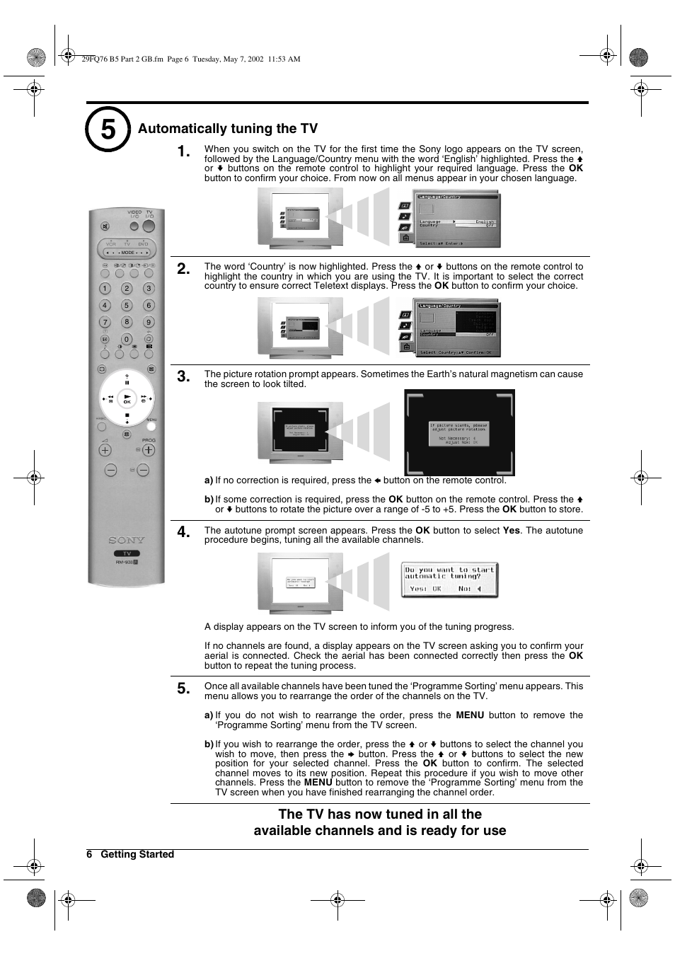 Sony WEGA KV-29FQ76 K User Manual | Page 56 / 148