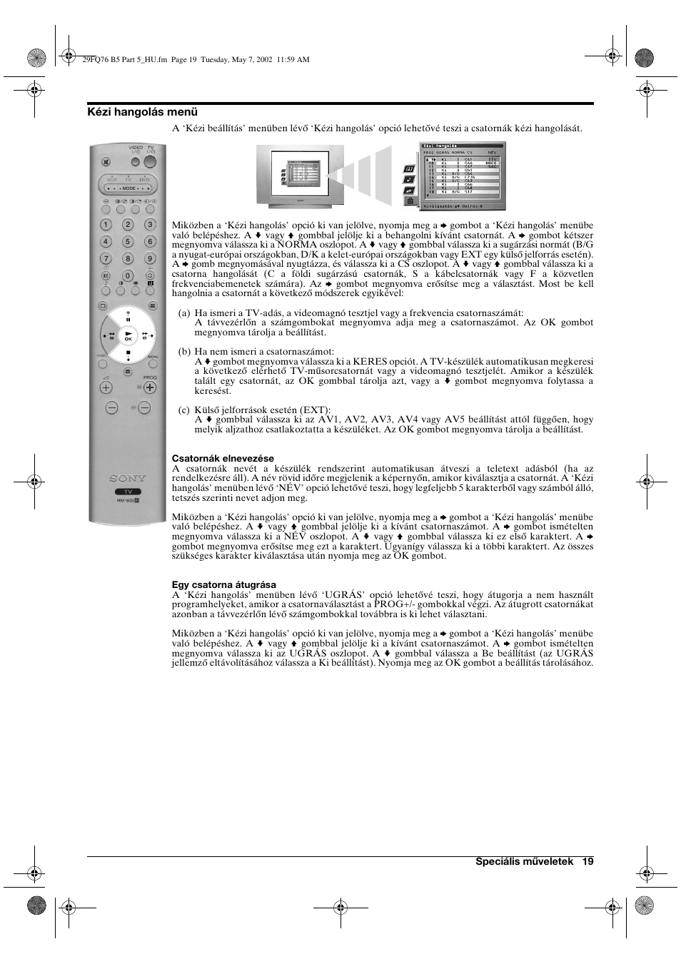 Sony WEGA KV-29FQ76 K User Manual | Page 93 / 148