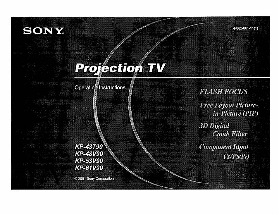 Sony KP-61V90 User Manual | 58 pages