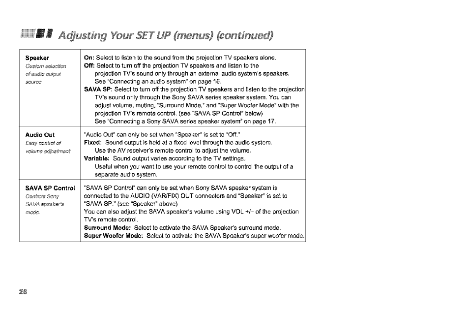 A£§iistmg ¥ош, Imms) (cmtkmeti) | Sony KP-61V90 User Manual | Page 32 / 58