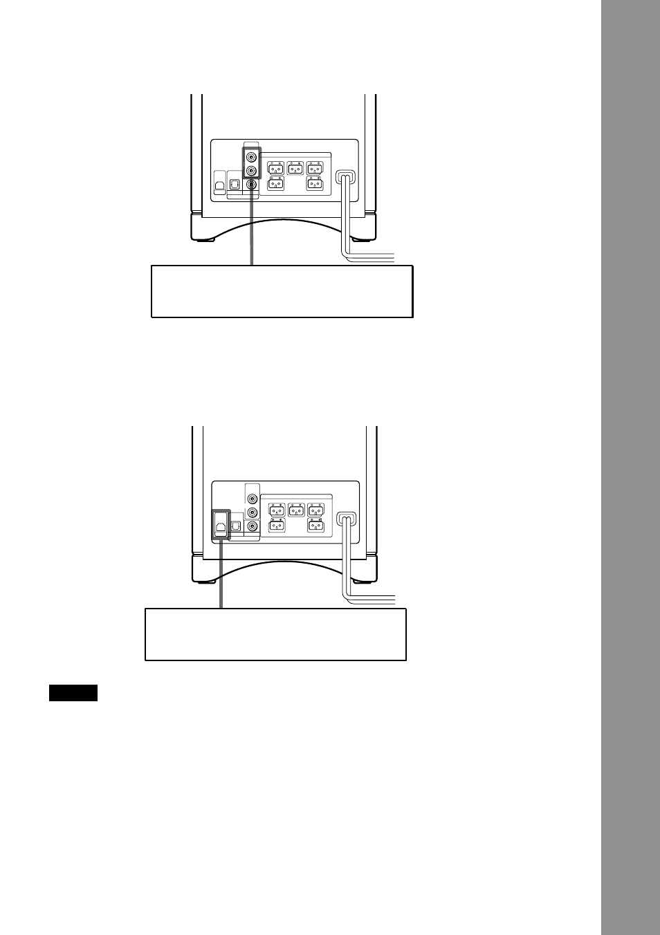 Getting star ted, Tv, vcr, etc, Pc audio connecting cord (not supplied) | Sony Model HT-BE1 User Manual | Page 11 / 28