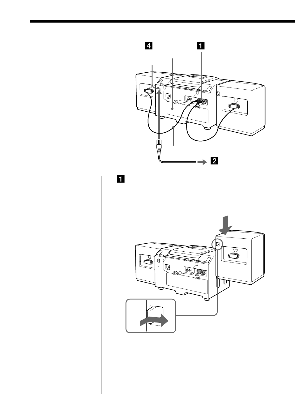 Hooking up the system | Sony CFD-CD777L User Manual | Page 20 / 32