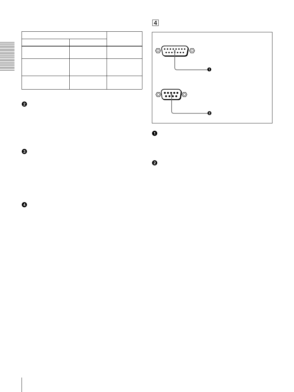 Dexternal device connectors | Sony DSR-1800 User Manual | Page 20 / 116