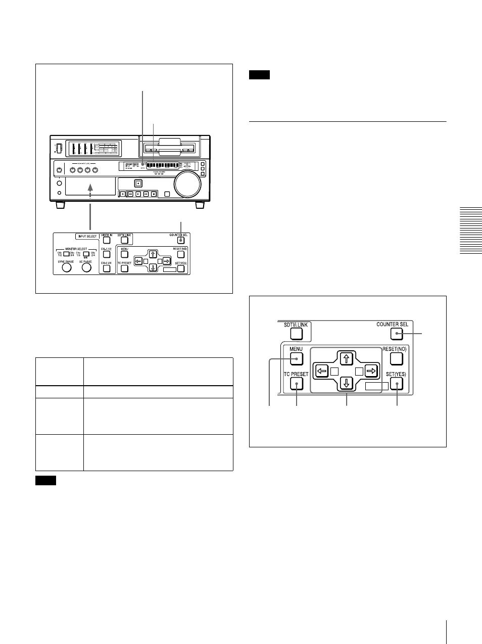 Using the internal time code generator | Sony DSR-1800 User Manual | Page 43 / 116