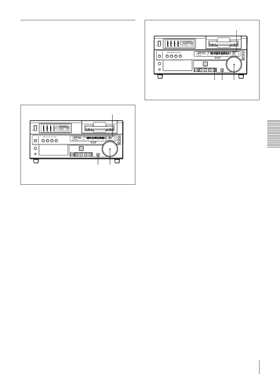 Search operations on this unit, Playing back in jog mode, Playing back in shuttle mode | Sony DSR-1800 User Manual | Page 49 / 116