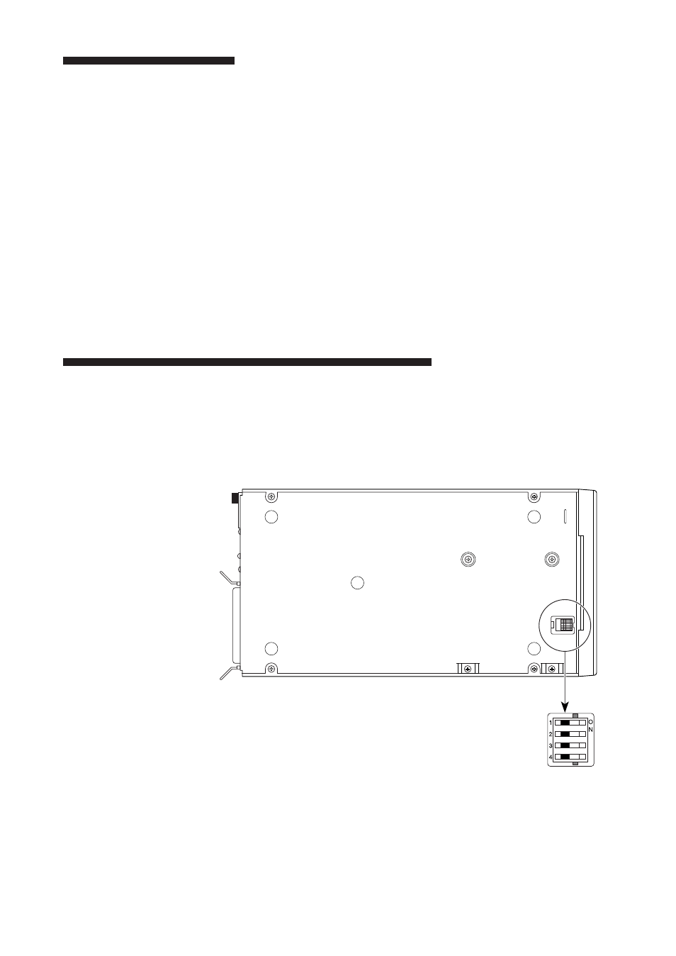 Scsi id setting, Configuration switches setting | Sony SDT-S9000/BM User Manual | Page 14 / 24