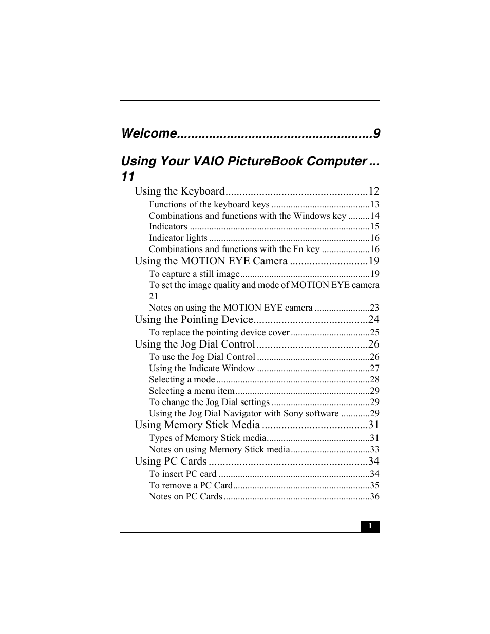 Sony VAIO Viao PictureBook Computer User Manual | 146 pages