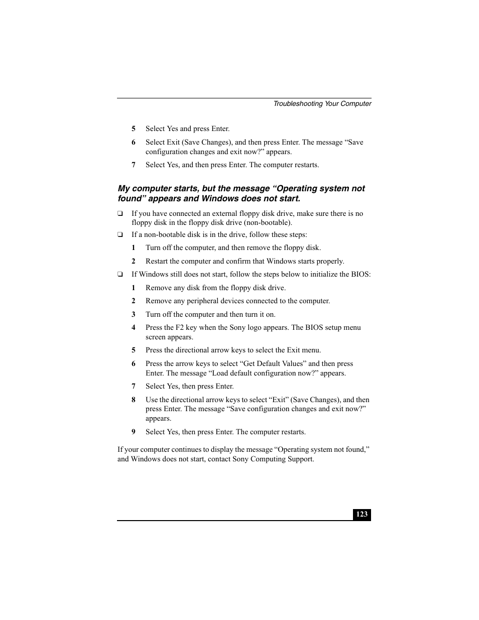 Sony VAIO Viao PictureBook Computer User Manual | Page 123 / 146