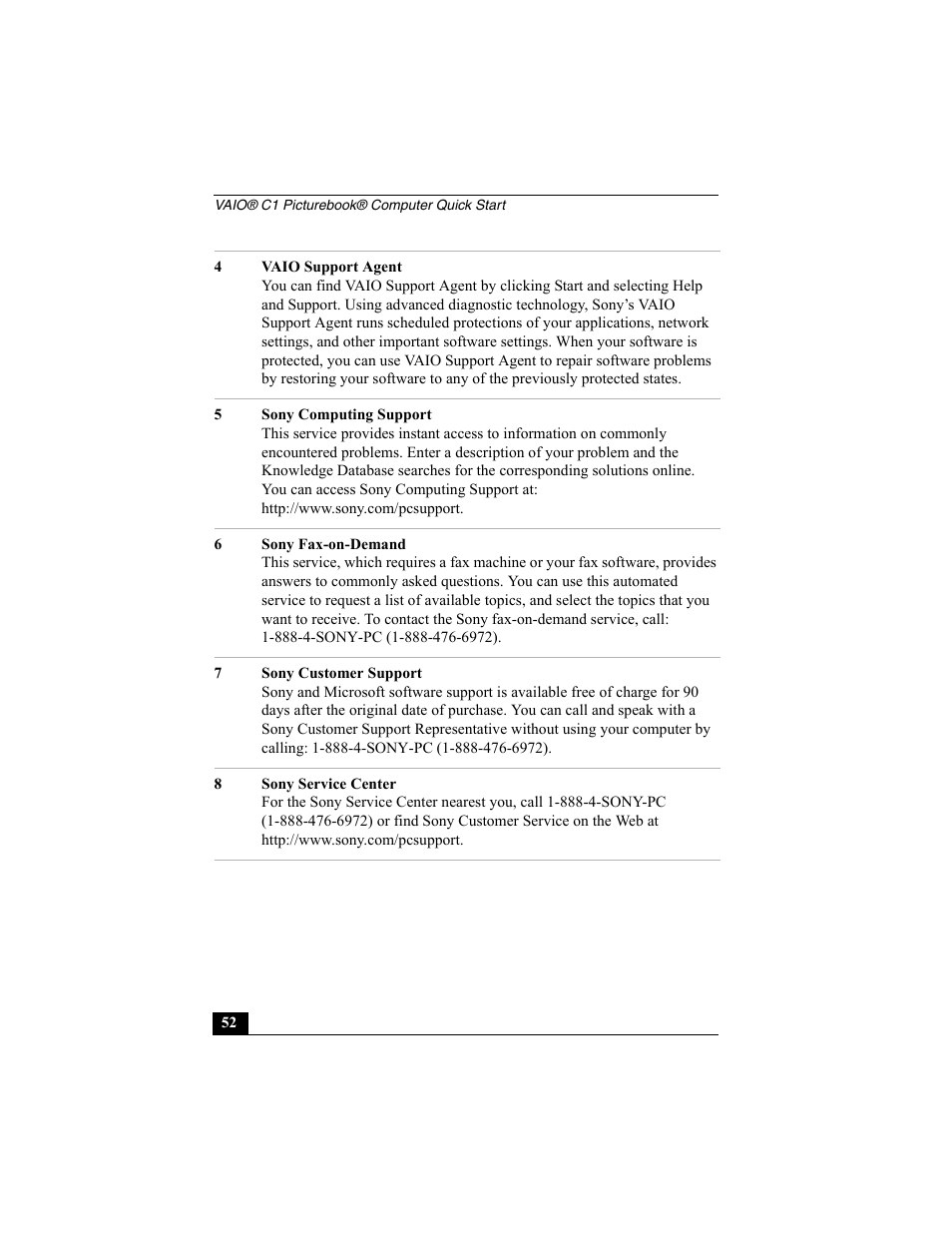 Sony VAIO Viao PictureBook Computer User Manual | Page 140 / 146