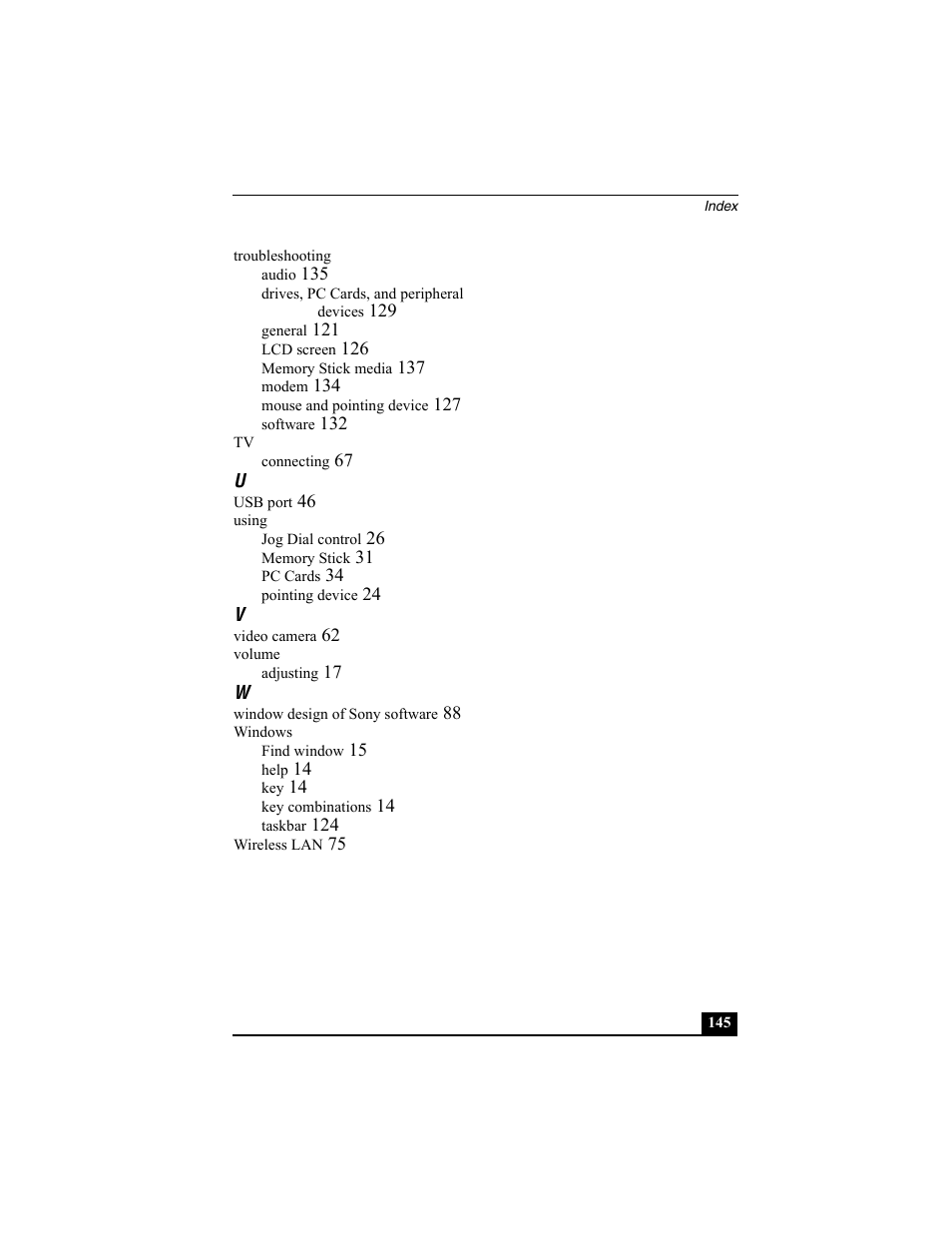 Sony VAIO Viao PictureBook Computer User Manual | Page 145 / 146