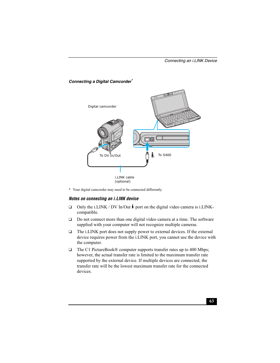 Sony VAIO Viao PictureBook Computer User Manual | Page 63 / 146