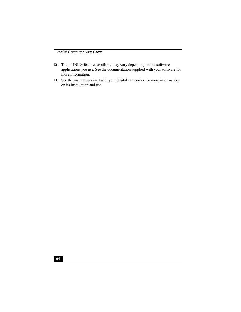 Sony VAIO Viao PictureBook Computer User Manual | Page 64 / 146