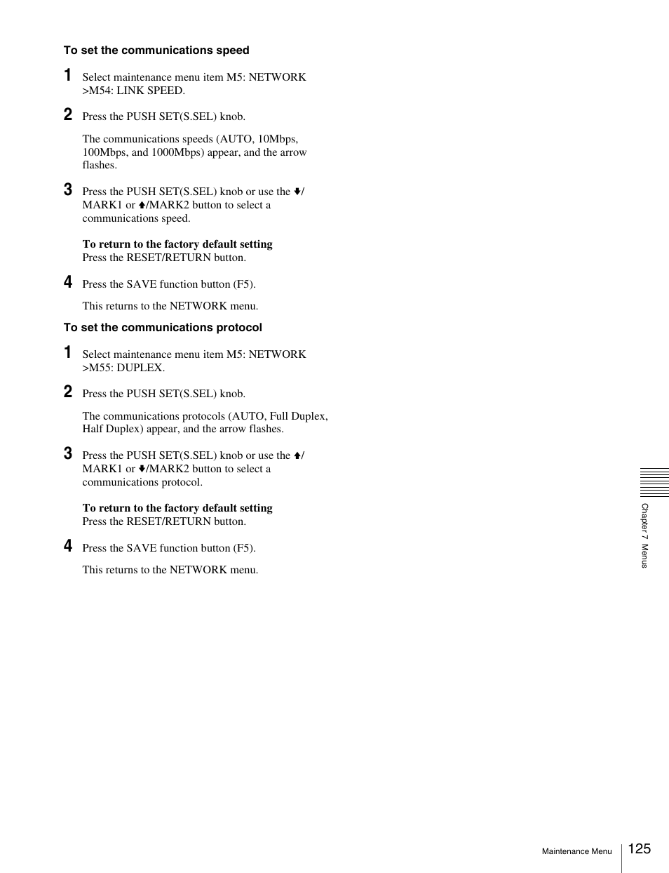 Sony XDCAM HD PDW-HD1500 User Manual | Page 125 / 158