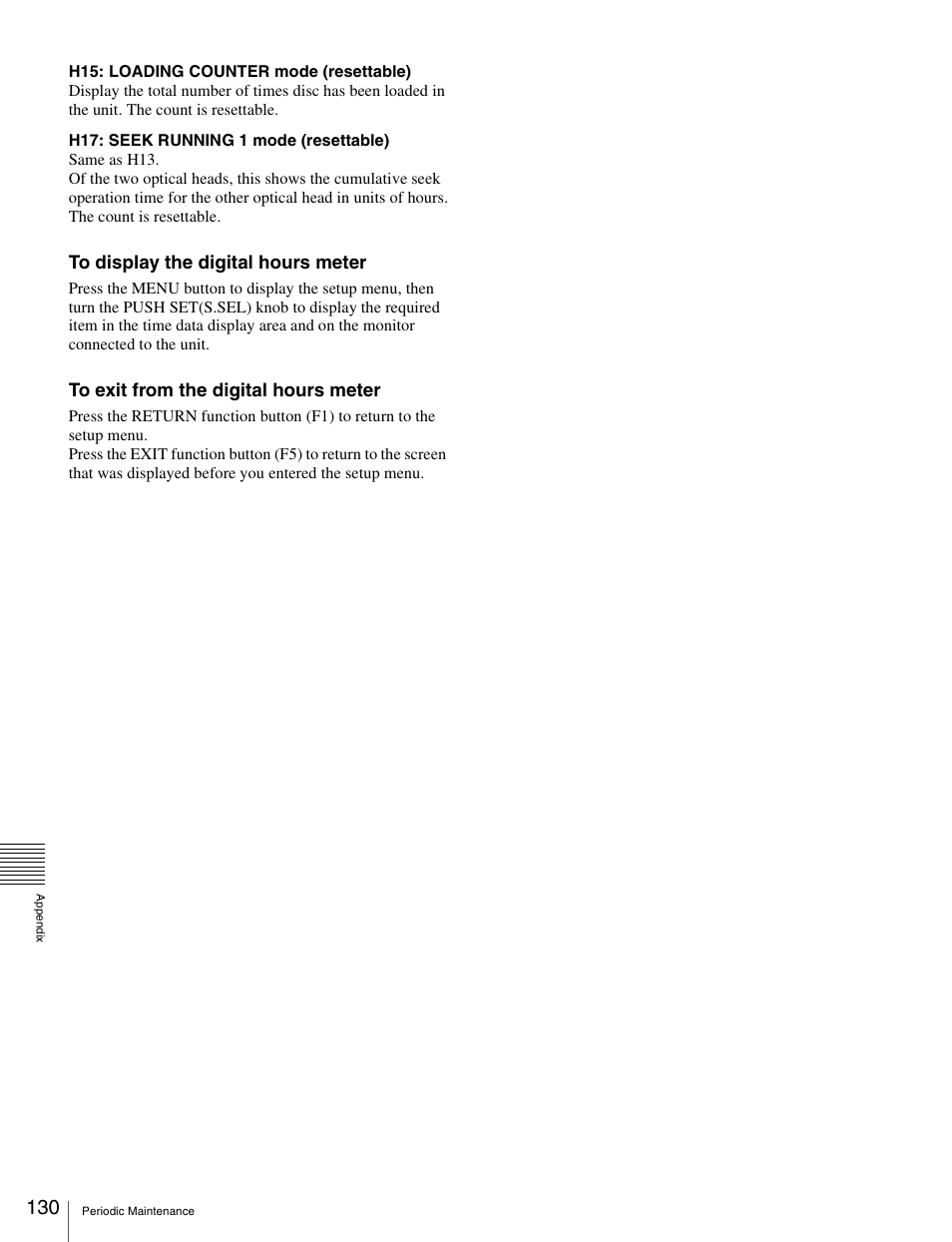 Sony XDCAM HD PDW-HD1500 User Manual | Page 130 / 158