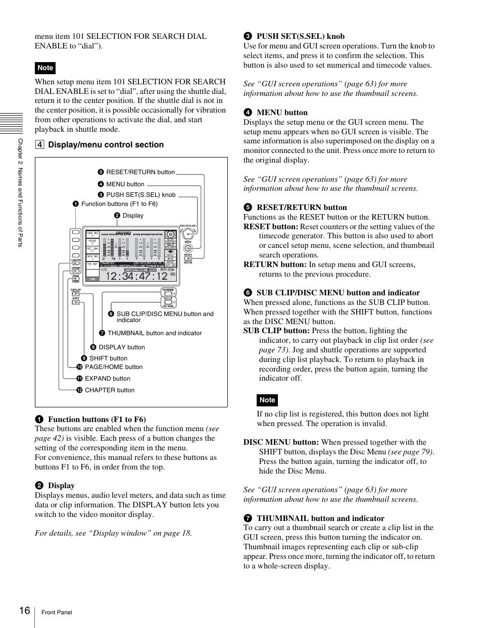 Sony XDCAM HD PDW-HD1500 User Manual | Page 16 / 158