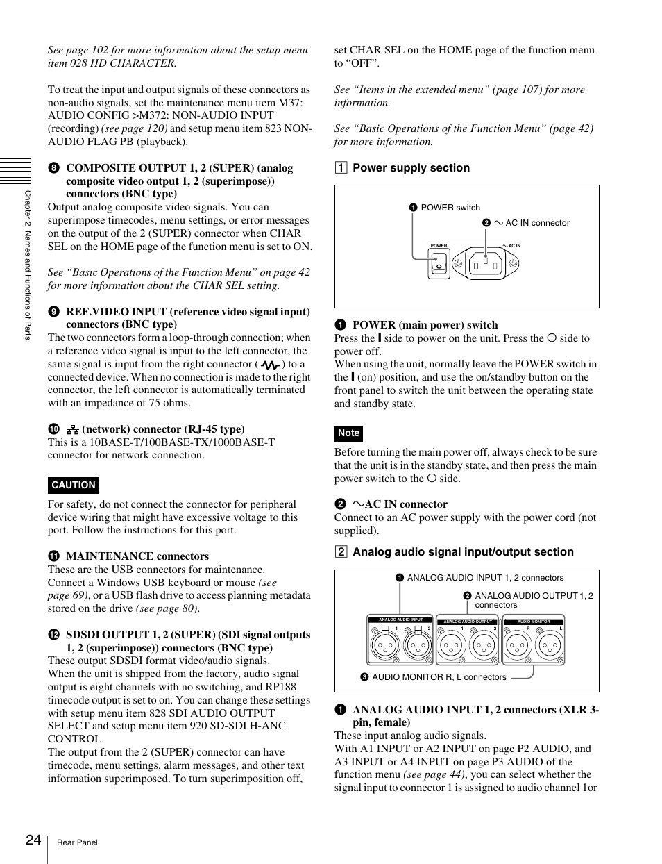 Sony XDCAM HD PDW-HD1500 User Manual | Page 24 / 158