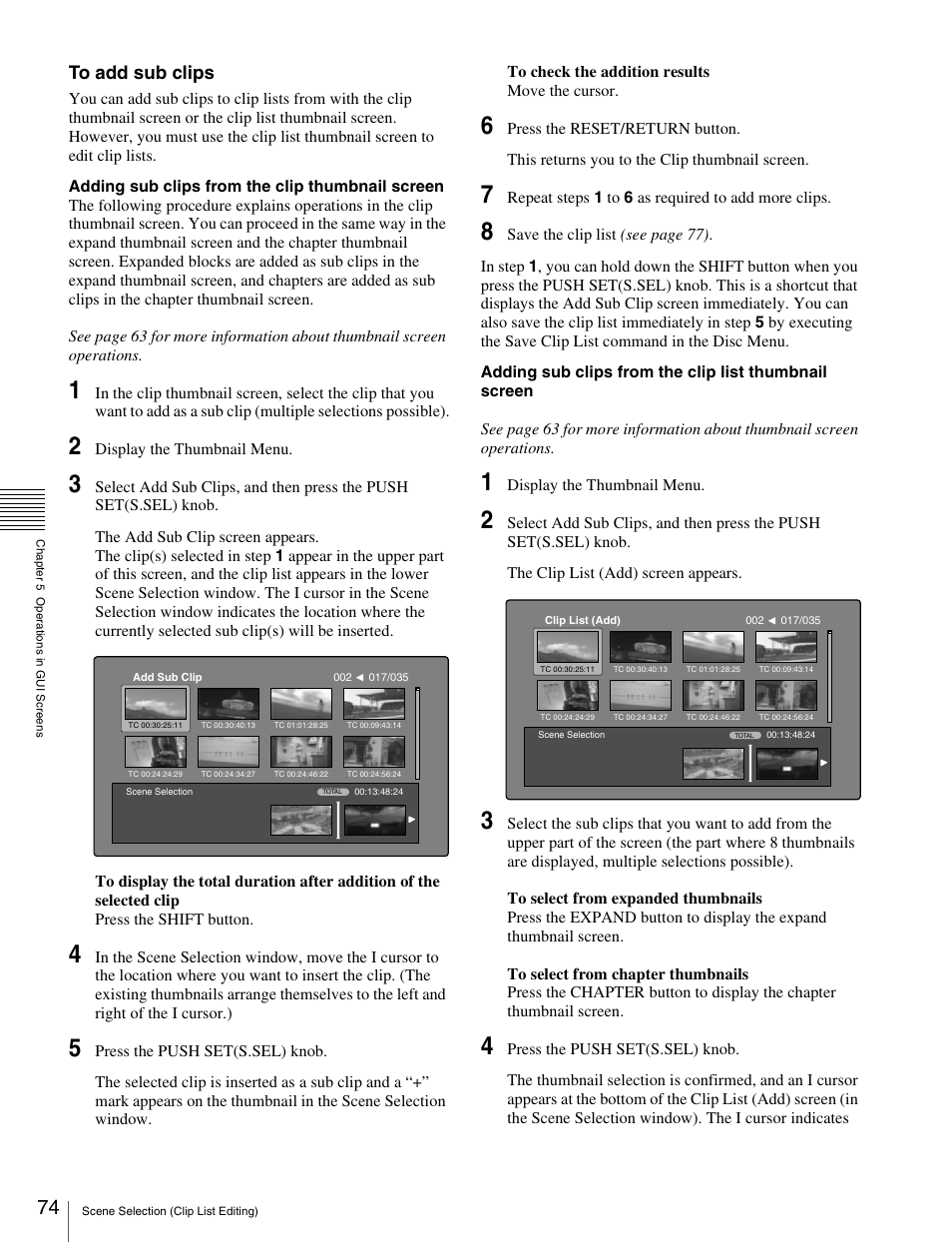 Sony XDCAM HD PDW-HD1500 User Manual | Page 74 / 158