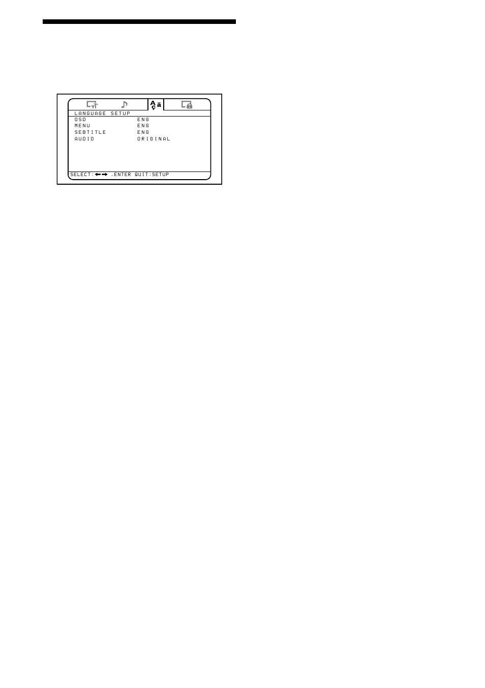 Language settings for dvd playback, Language setup | Sony ICF-DVD57TV User Manual | Page 27 / 44