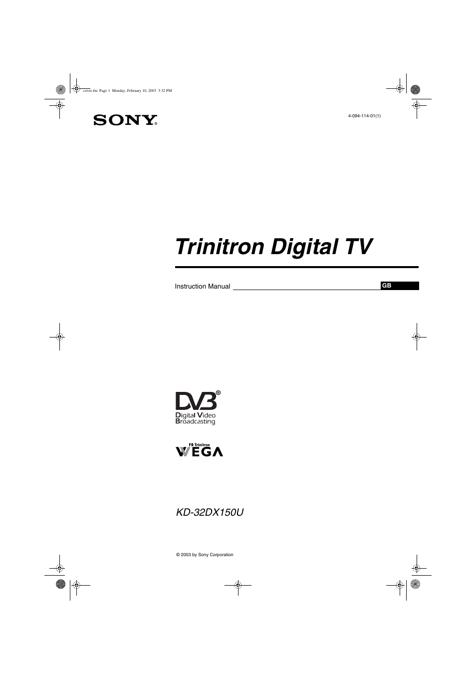 Sony KD-32DX150U User Manual | 40 pages