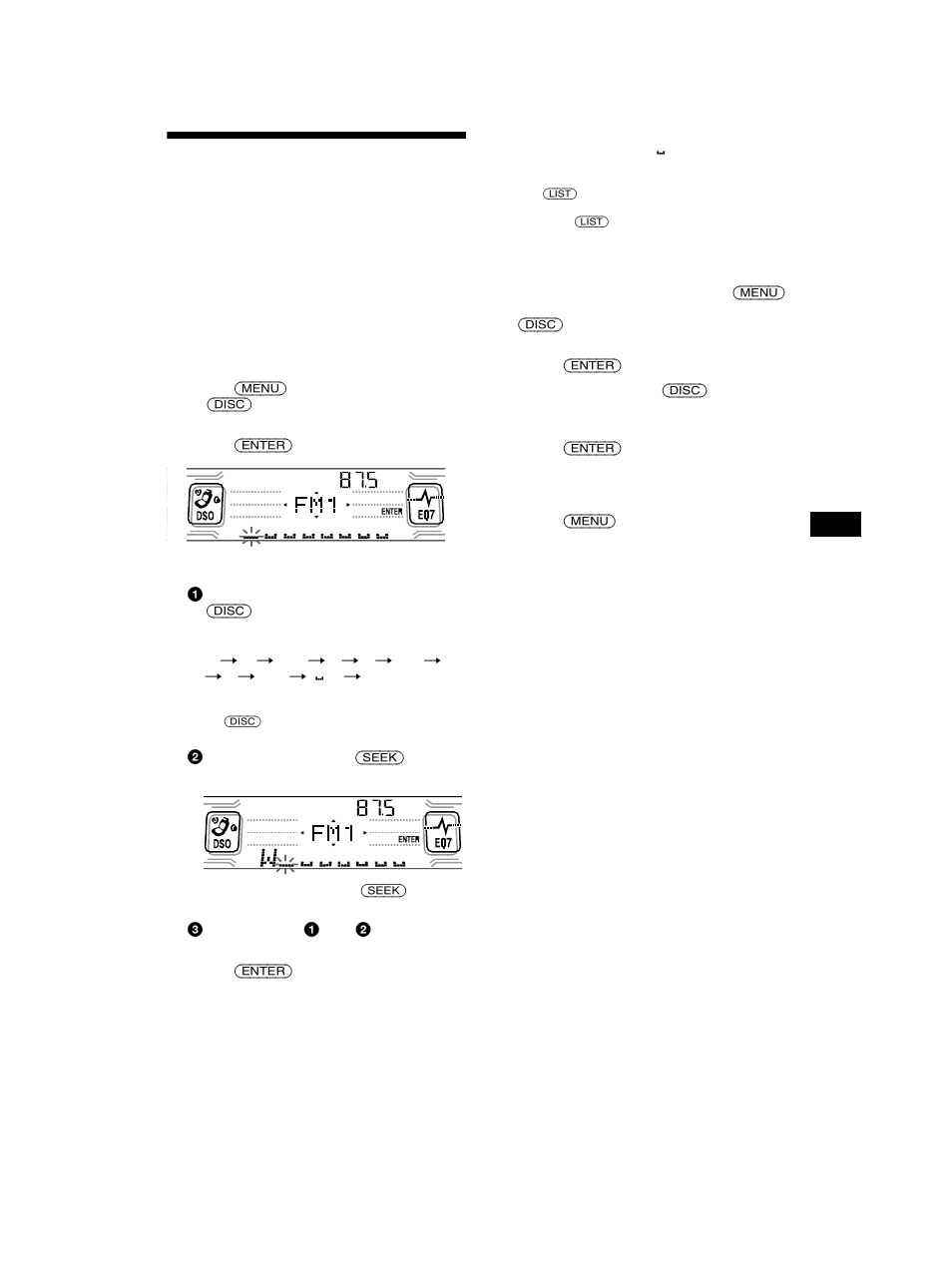 Storing station names — station memo, Storing station names | Sony CDX-CA850X User Manual | Page 15 / 92