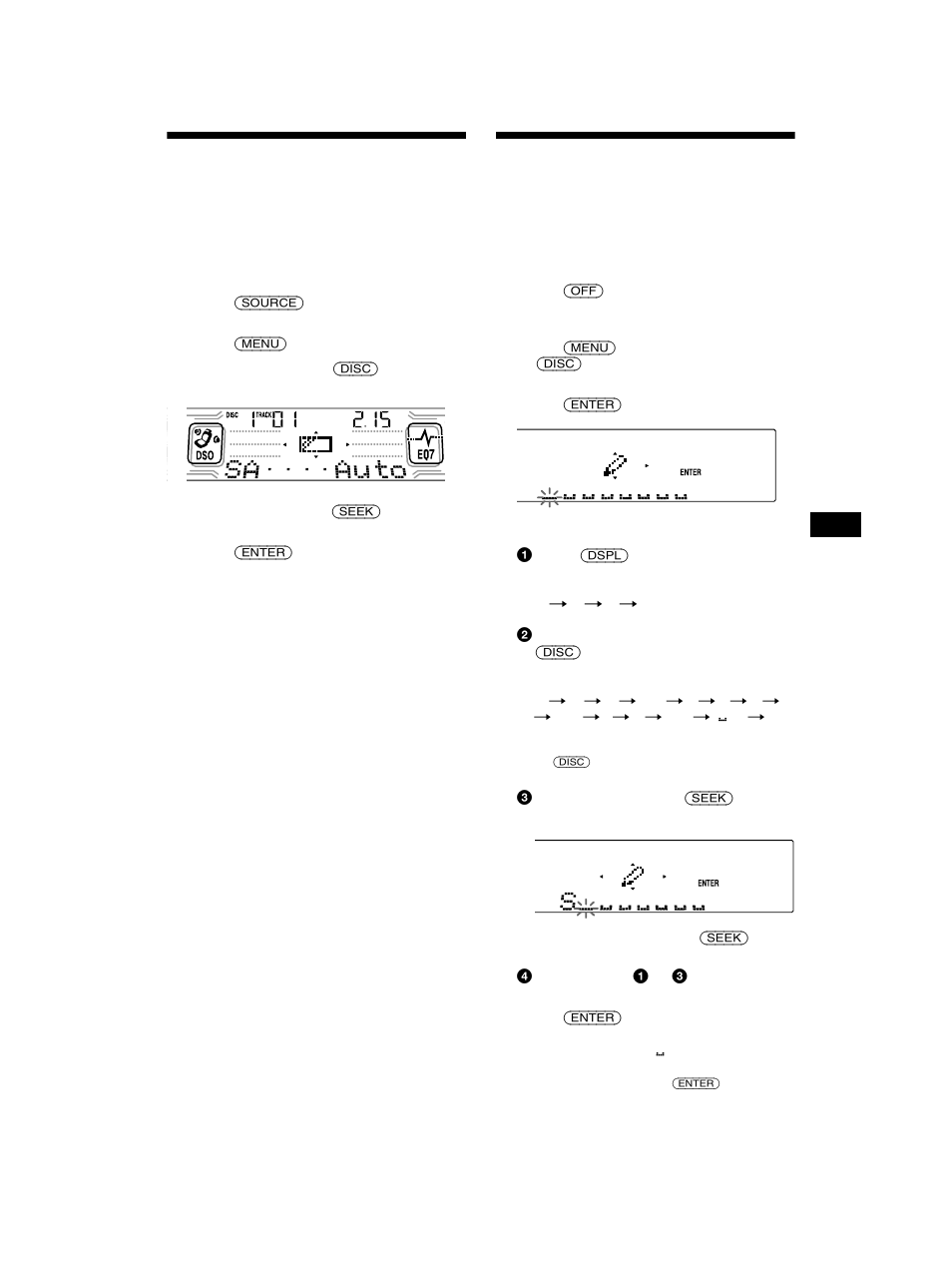 Selecting the spectrum analyzer, Labeling a motion display | Sony CDX-CA850X User Manual | Page 21 / 92