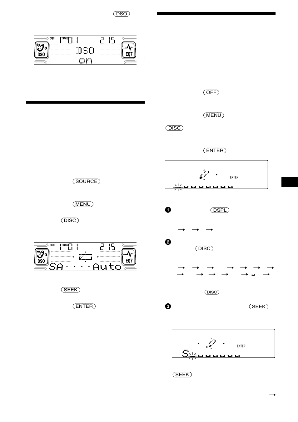 Display), Sélection de l’analyseur de spectre | Sony CDX-CA850X User Manual | Page 49 / 92