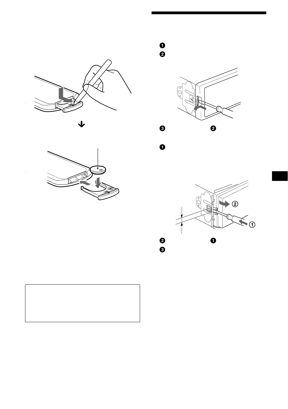 Démontage de l’appareil | Sony CDX-CA850X User Manual | Page 55 / 92