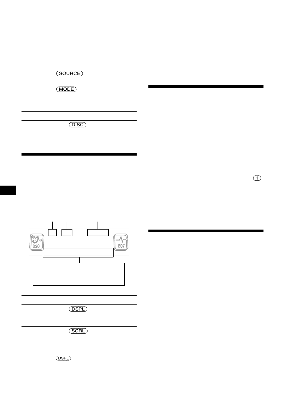 Reproducción repetida, Reproducción de pistas en orden aleatorio, Reproducción aleatoria | Elementos del visualizador, Reproducción repetida de pistas | Sony CDX-CA850X User Manual | Page 68 / 92