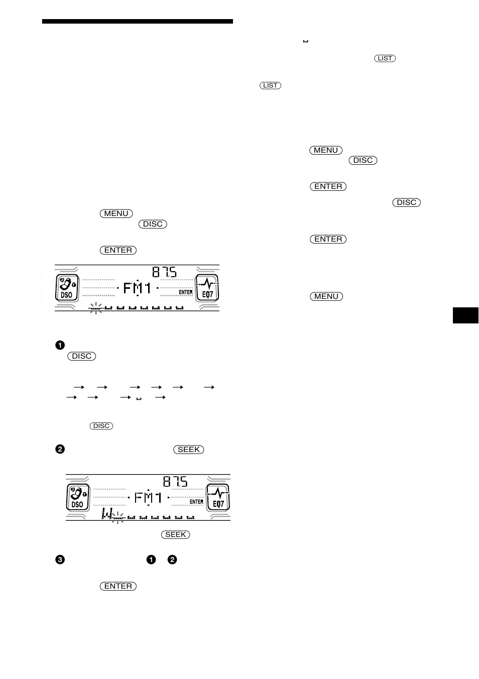 Almacenamiento de nombres de emisoras, 15 almacenamiento de nombres de emisoras | Sony CDX-CA850X User Manual | Page 73 / 92