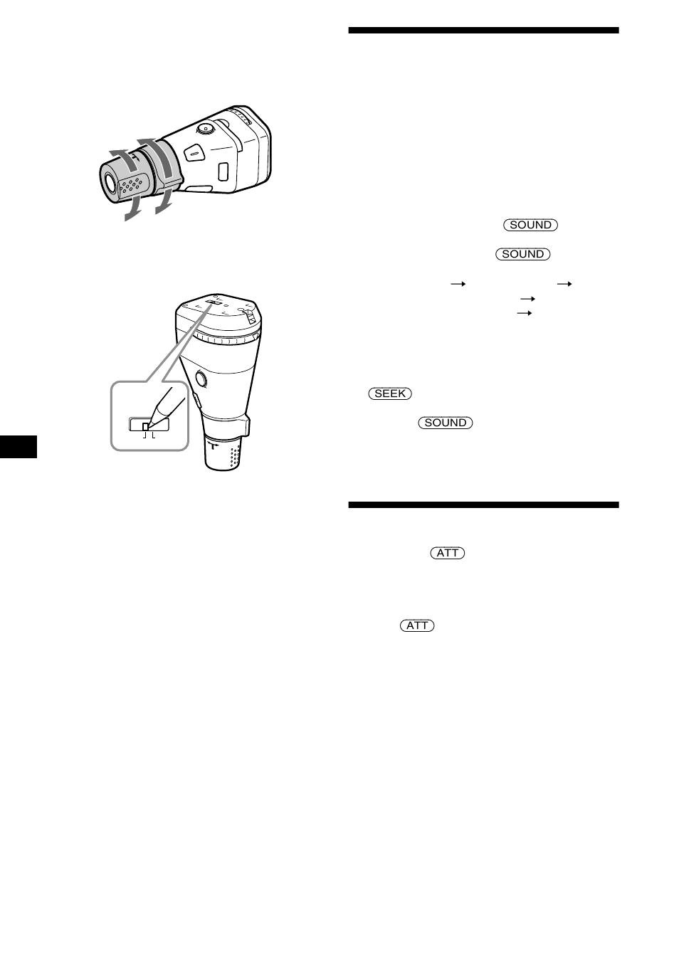 Ajuste de las características de sonido, Atenuación rápida del sonido | Sony CDX-CA850X User Manual | Page 76 / 92