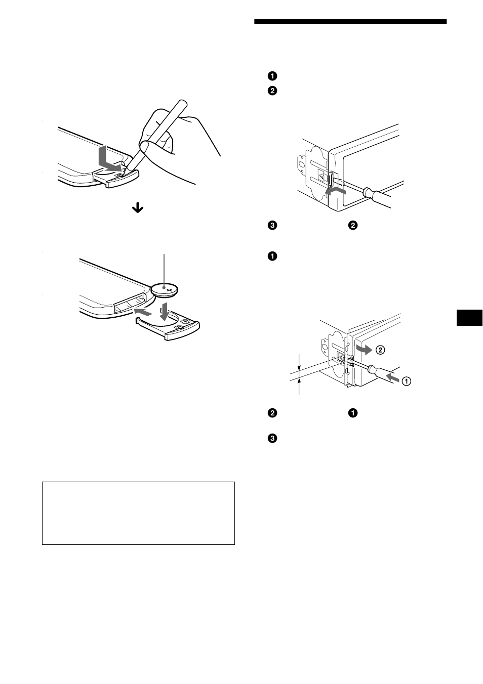 Extracción de la unidad | Sony CDX-CA850X User Manual | Page 85 / 92