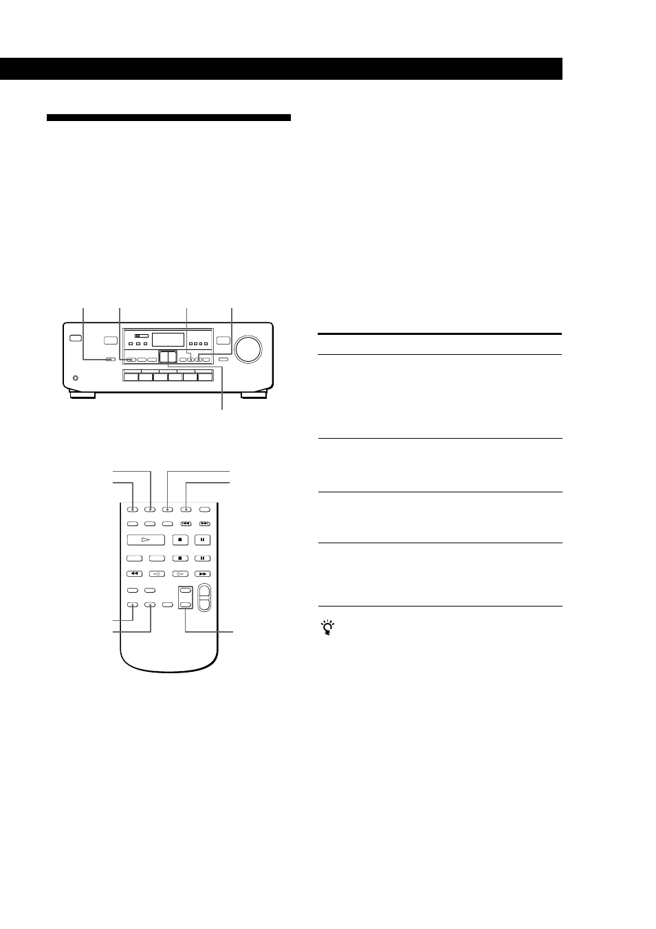 Sélection du mode de canal central, Continuer page suivante) | Sony TA-AV561A User Manual | Page 31 / 60