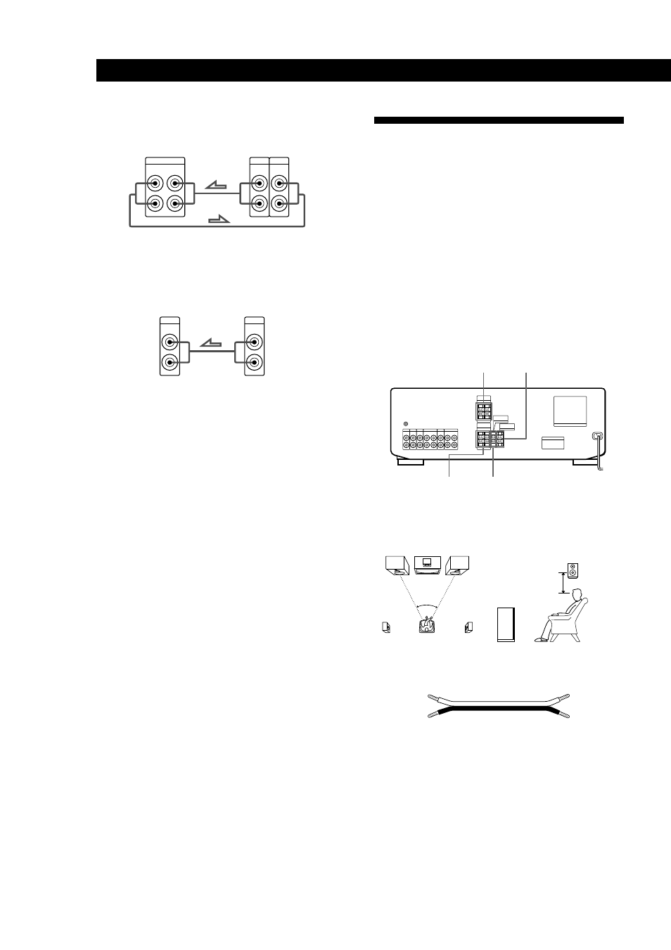 Conexión de sistemas de altavoces, Qué hacer a continuación, Descripción general | Preparativos | Sony TA-AV561A User Manual | Page 46 / 60