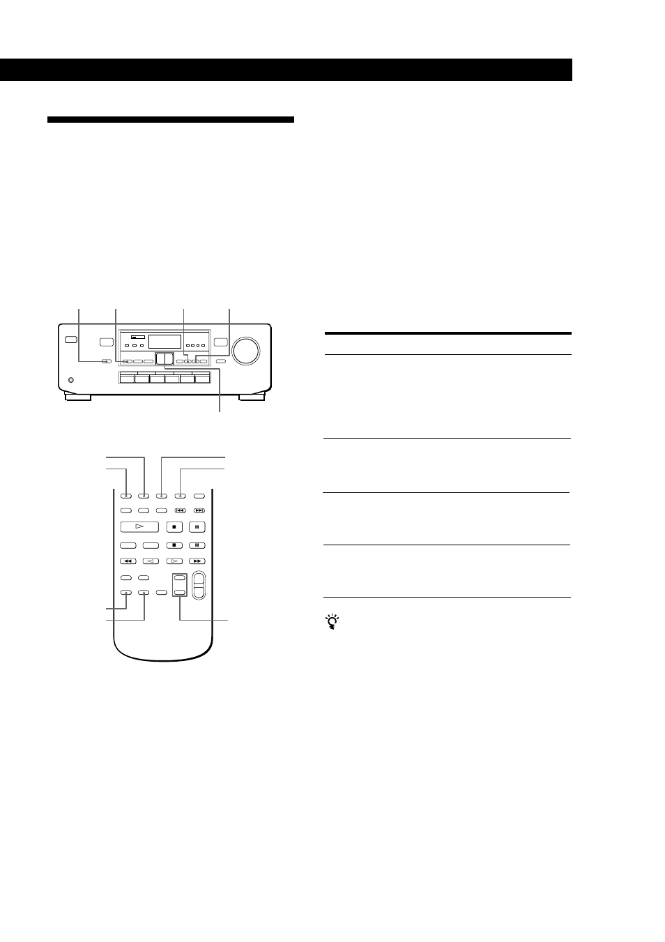 Utilización de campos acústicos, Selección del modo central, Continúa) | Sony TA-AV561A User Manual | Page 51 / 60
