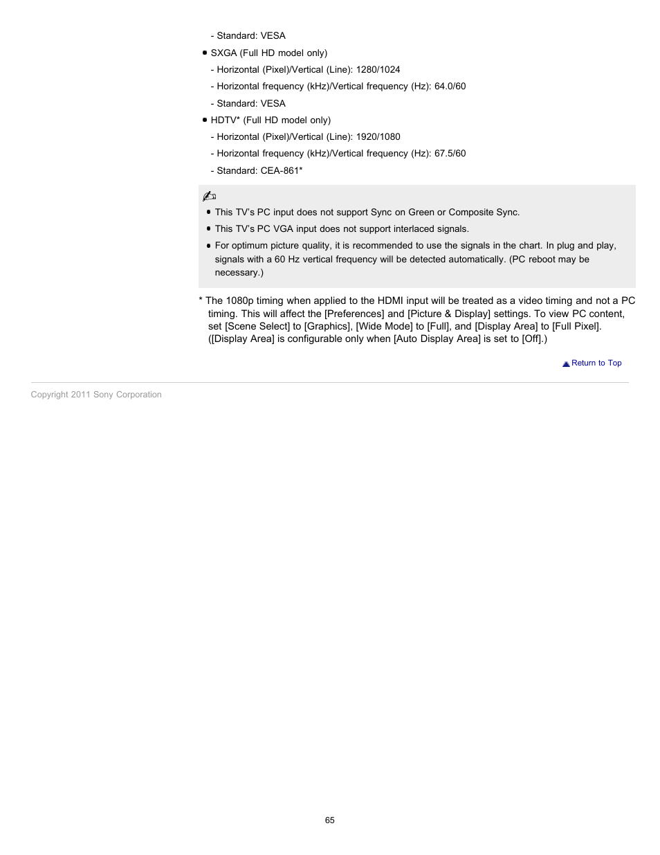 Sony 40EX621 User Manual | Page 65 / 158